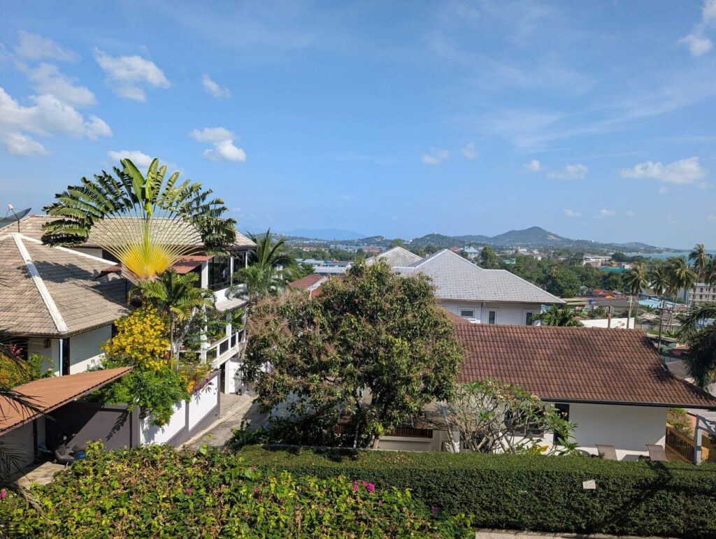 view of koh samui from a village